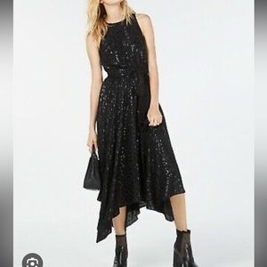 Michael Kors handkerchief hem leopard print dress!